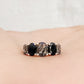 Queen, a Black Rutile and Spinel Ring