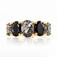 Queen, a Black Rutile and Spinel Ring - Victoria's Jewellery