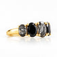 Queen, a Black Rutile and Spinel Ring - Victoria's Jewellery