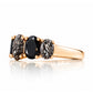 Queen, a Black Rutile and Spinel Ring - Victoria's Jewellery