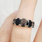 Queen, a Black Rutile and Spinel Ring