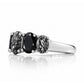 Queen, a Black Rutile and Spinel Ring - Victoria's Jewellery