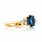 Este, Oval cut Lab Sapphire and Diamond Ring
