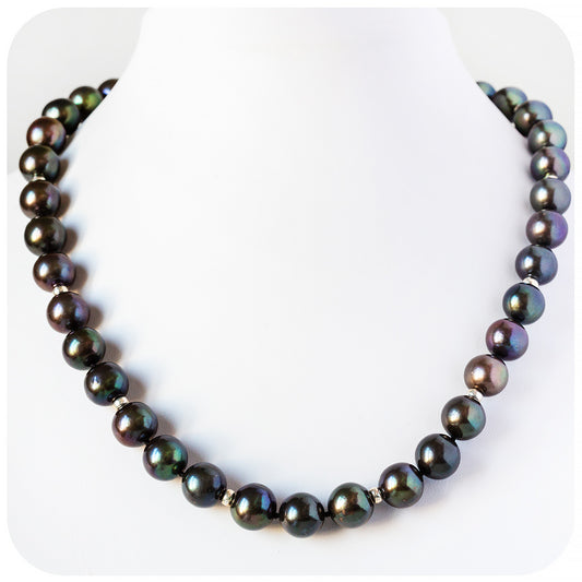 Green Peacock Pearl Necklace