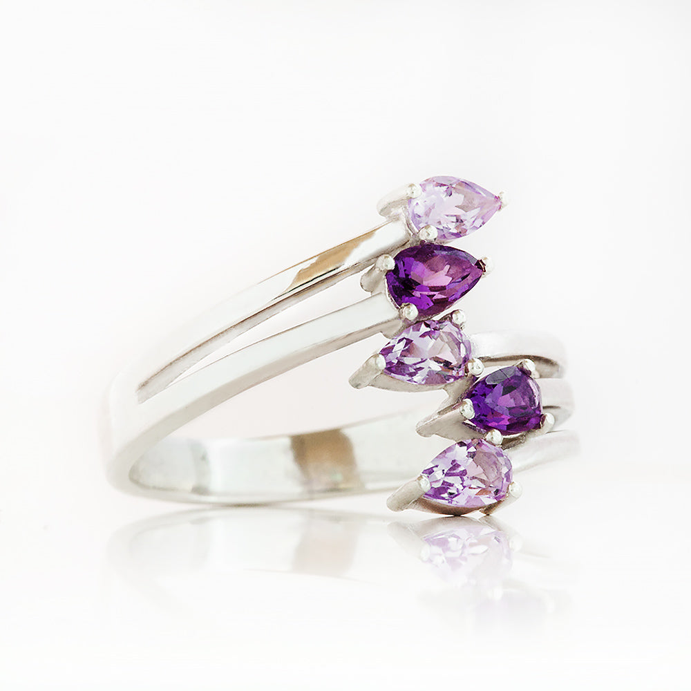 Ciela, a Purple and Pink Amethyst Ring