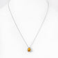 Sage, Citrine and Diamond Pendant