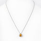Sage, Citrine and Diamond Pendant
