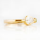 Jade, Lab Diamond and Peridot Ring
