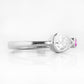 Jade, Lab Diamond and Pink Sapphire Ring