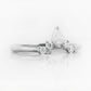 Kate, a Pear cut Lab Diamond Wedding Band - Victoria's Jewellery