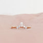 Kate, a Pear cut Lab Diamond Wedding Band - Victoria's Jewellery