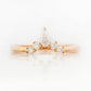 Kate, a Pear cut Lab Diamond Wedding Band - Victoria's Jewellery