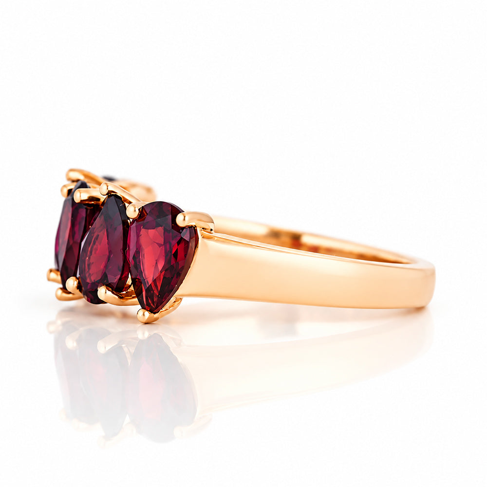 The North-South Garnet Ring - Victoria's Jewellery