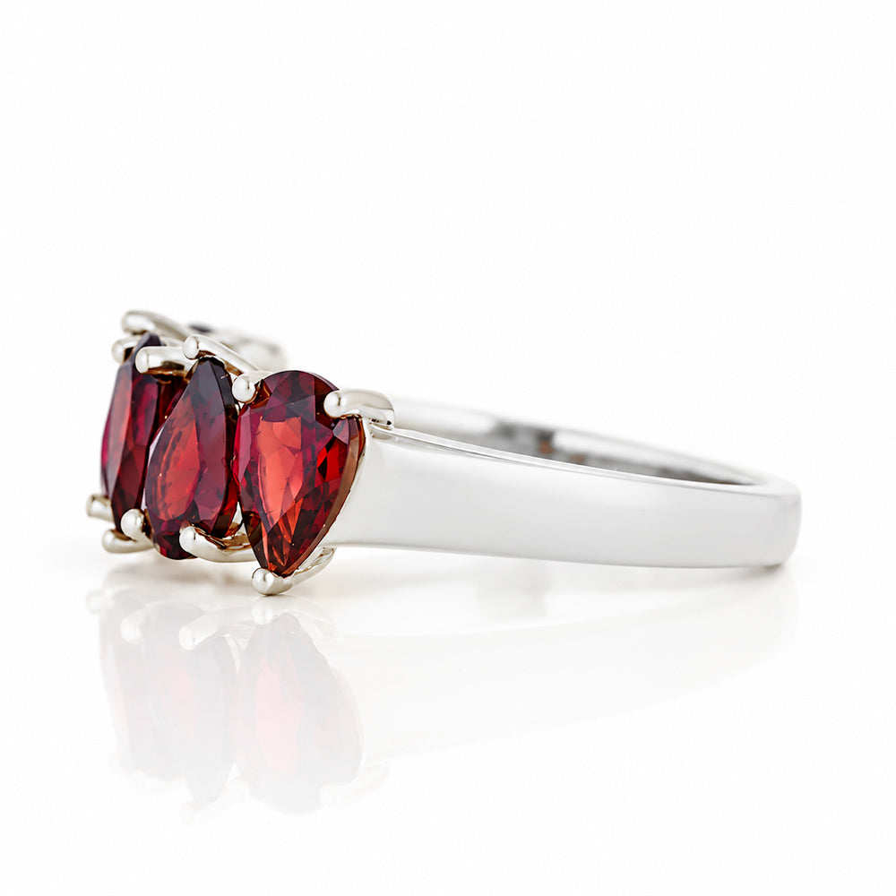 The North-South Garnet Ring - Victoria's Jewellery