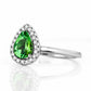 Callie, a Green Tourmaline and Diamond Ring