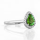 Callie, a Green Tourmaline and Diamond Ring