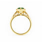 Callie, a Green Tourmaline and Diamond Ring