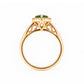 Callie, a Green Tourmaline and Diamond Ring