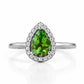 Callie, a Green Tourmaline and Diamond Ring