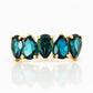 The North-South London Blue Topaz Half Eternity Ring