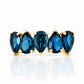 The North-South London Blue Topaz Ring - Victoria's Jewellery