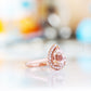 Mirabel, Morganite and Lab Diamond Ring