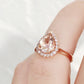 Mirabel, Morganite and Lab Diamond Ring