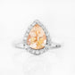 Mirabel, Morganite and Lab Diamond Ring