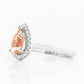 Mirabel, Morganite and Lab Diamond Ring