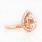 Mirabel, Morganite and Lab Diamond Ring