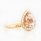 Mirabel, Morganite and Lab Diamond Ring