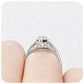 Pear cut Prasiolite and Lab Grown Diamond Halo Engagement Ring - Victoria's Jewellery