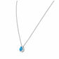 Sage, Swiss Blue Topaz and Diamond Necklace