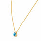 Sage, Swiss Blue Topaz and Diamond Necklace