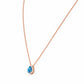 Sage, Swiss Blue Topaz and Diamond Necklace
