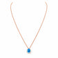 Sage, Swiss Blue Topaz and Diamond Necklace