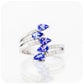 Pear Cut Tanzanite and Diamond Shooting Star Ring