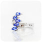 Pear Cut Tanzanite and Diamond Shooting Star Ring