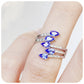 Pear Cut Tanzanite and Diamond Shooting Star Ring