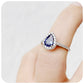 Pear cut Tanzanite and White Diamond Halo Filigree Engagement Ring - Victoria's Jewellery