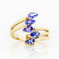 Ciela, a Tanzanite Shooting Star Ring - Victoria's Jewellery