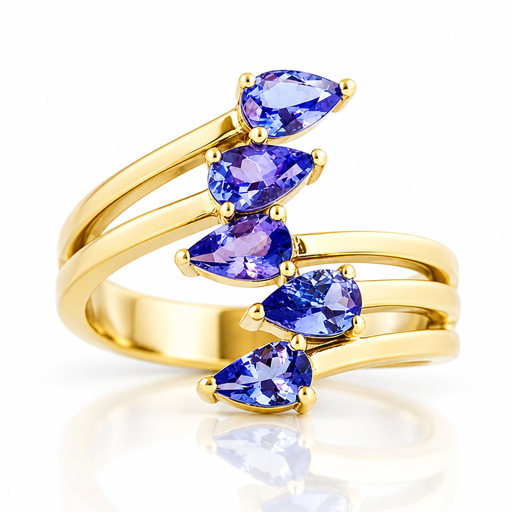 Ciela, a Tanzanite Shooting Star Ring - Victoria's Jewellery