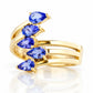 Ciela, a Tanzanite Shooting Star Ring - Victoria's Jewellery
