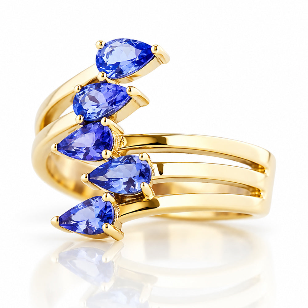Ciela, a Tanzanite Shooting Star Ring - Victoria's Jewellery