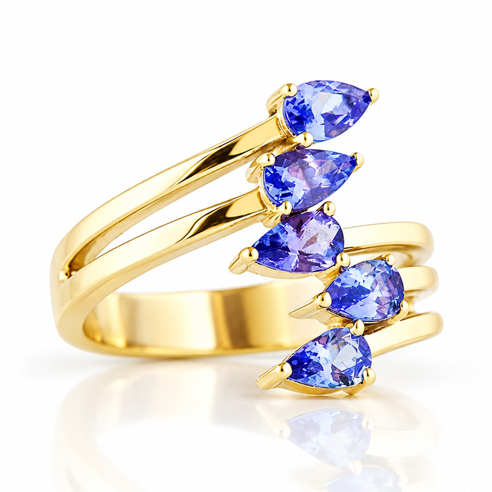 Ciela, a Tanzanite Shooting Star Ring - Victoria's Jewellery