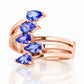 Ciela, a Tanzanite Shooting Star Ring - Victoria's Jewellery