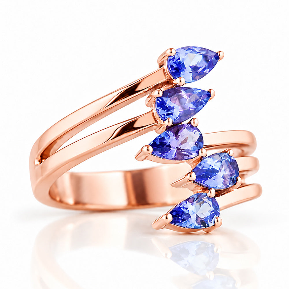 Ciela, a Tanzanite Shooting Star Ring - Victoria's Jewellery