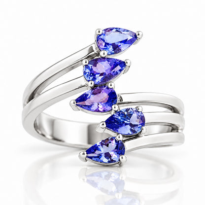 Ciela, a Tanzanite Shooting Star Ring - Victoria's Jewellery