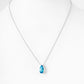 Pear cut Swiss Blue Topaz Necklace