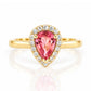 Clara, Pink Tourmaline and Diamond Ring - Victoria's Jewellery